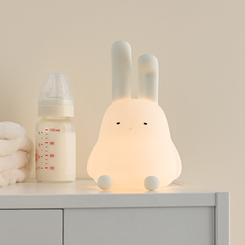 LED Cute Fold-eared Rabbit Night Light