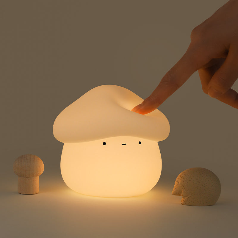 Veilleuse LED en forme de champignon mignon 